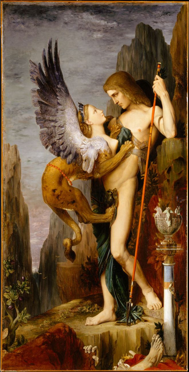 Edipo y la esfinge Gustave Moreau