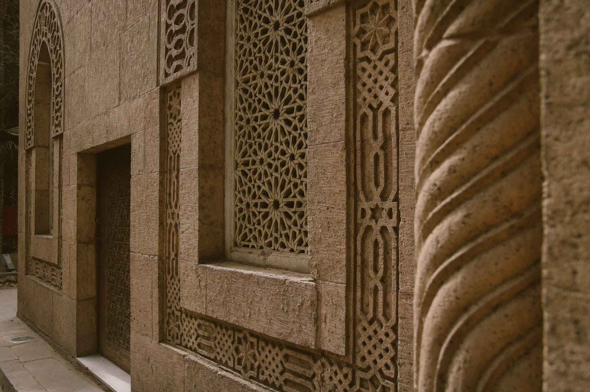 beige concrete walls